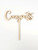 'Congrats' Wooden Cake Topper