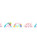 Rainbow Dreams Ribbon 15mm - White - 15mm x 1 Metre