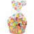 Spring Flowers Cello Basket Bag - Pack of 1