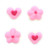 Pink Mini Hearts and Flowers Sugar Pipings - 24 Pieces