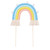Rainbow Cake Toppers - Pastel Blues - Medium
