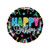 Happy Birthday Neon Glow Foil Balloon - 18 inch