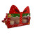 Christmas Red Bow Cupcake Box - Holds 3