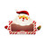 Christmas Santa Cupcake Box - Holds 3