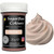 A pot of Sugarflair Paste Nude next to piped icing coloured by Sugarflair Paste Nude