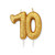 Gold Glitter Number Candle - 70