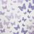 The Vanilla Valley - A4 Wafer Cake Wrap - Butterflies - Purple