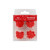 Red Bow Edible Decorations - Pack of 12