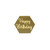 Happy Birthday Hexagon Cupcake Topper - Pack of 10