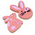Easter Bunny Cookie Cutter - Set of 2
