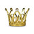 Mini Gold Crown Cake Topper