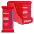 Open red box with twelve 250g Renshaw fondant inside. One block of fondant sits next to the box.
