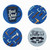 closeup of edible cake toppers - fathers day