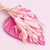 Pastel Pink Glitter Palm Spear Bouquet on pink background