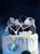 Hearts Mirrored Acrylic Cake Topper
