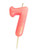 Pink Glitter Numeral Candle - 7