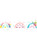 Rainbow Dreams Ribbon 25mm - White  25mm x 25 Metres