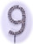 Diamante Number on Stem - 9