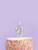 Metallic Silver Number Candle - 9