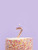 Metallic Rose Gold Number Candle - 7