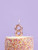 Metallic Rose Gold Number Candle - 8