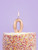 Metallic Gold Number Candle - 0