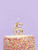 Metallic Gold Number Candle - 6