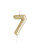 Metallic Gold Number Candle - 7