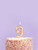 Metallic Gold Number Candle - 9