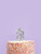 Metallic Silver Number Candle - 3