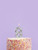 Metallic Silver Number Candle - 8