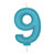 Blue Sparkle Number Candle - 9