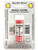 A tube of Sugarflair CHRISTMAS RED Edible Lustre Dust Powder in display packet