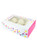 Cupcake Box - Holds 6 or 12 - Pink Confetti