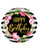 Helium Filled - Happy Birthday - Hibiscus Stripes Balloon - 18" Foil