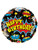 Happy Birthday - Super Hero Black Balloon - 18" Foil