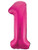 Pink Foil 34" Balloon - Number 1