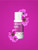 A bottle of Colour Mill Oil base Colour Fuchsia with a Fuchsia colour background