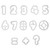 Number Plastic Cutter Set