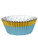 Blue with Gold Trim Foil Cupcake Cases - Pack of 30