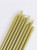 GOLD - Extra Tall Candles - Pack of 16