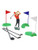 plastic golf set cake decorations