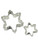 Close view of two PME cutters for festive cookie and cake decoration work.
