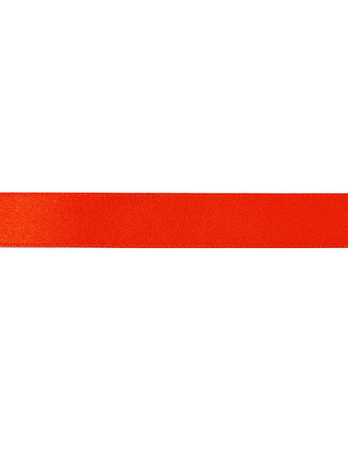 Fluro Ribbons Fluorescent Orange - Double Sided Satin Ribbon - 25mm x 1 Metre