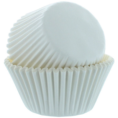 White Fluted Large Baking Cup 3 x 1 1/4 - 10000/Case