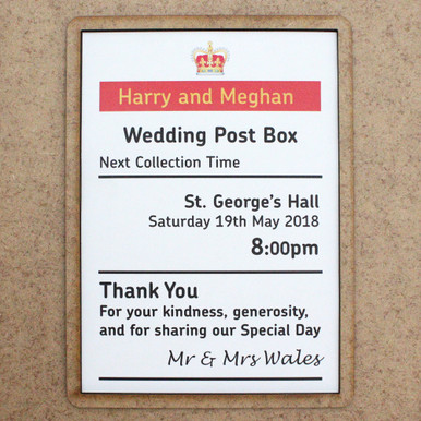 Wedding Post Box A6 Printed Sign