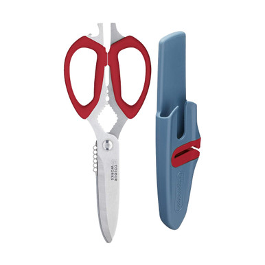 COLOURWORKS Selbstschärfendes Schälmesser Mit Edgekeeper | Pflaumenfarbe | 9,5 Cm Edelstahlklinge