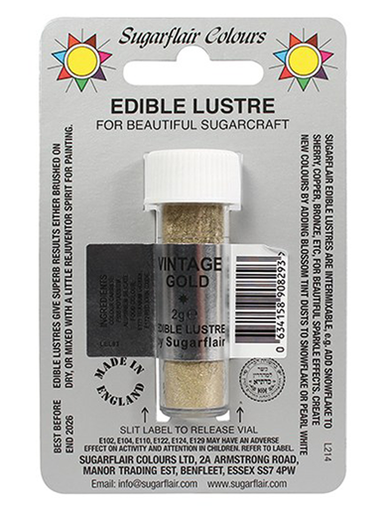 Sugarflair Edible Lustre Festive Gold, 4g 