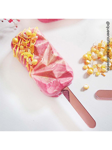 10 Acrylic Cakesicle Sticks Popsicle Lollipop Pastel Mirror