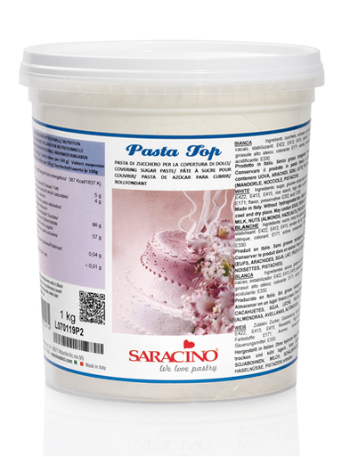 Saracino Sugarpaste (Pasta Top) White 1KG